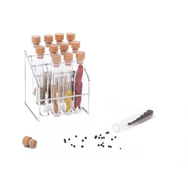 Set di 12 spezie con supporto Spice Lab - Wireworks-image-4