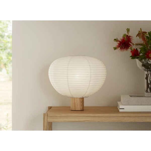 Lampada da tavolo bianca con paralume in carta (altezza totale 32 cm) Kami – Blomus-image-3