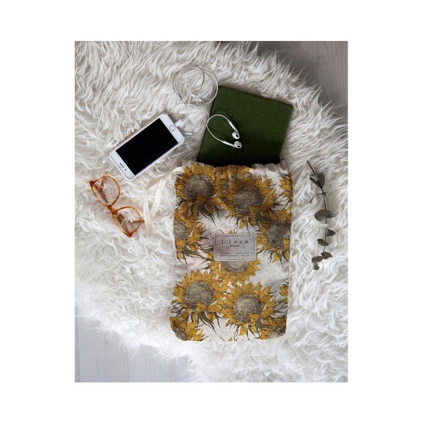 Borsa da viaggio con lino Girasole, lunghezza 44 cm - Really Nice Things-image-1