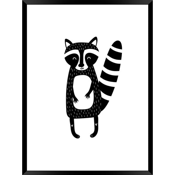 Poster per bambini, 40 x 30 cm Modernpik Racoon - Styler