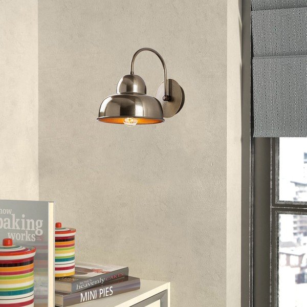 Lampada da parete color ottone ø 20 cm Multan – Opviq lights-image-1
