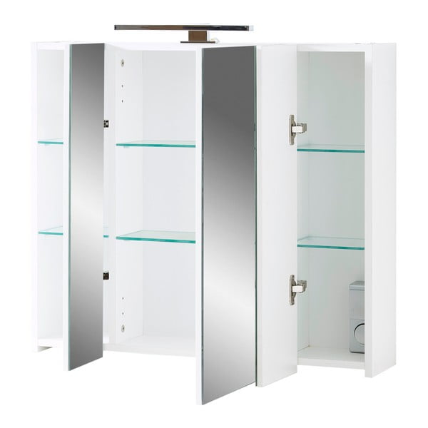 Mobile bagno bianco con specchio 76x71 cm - Germania-image-3