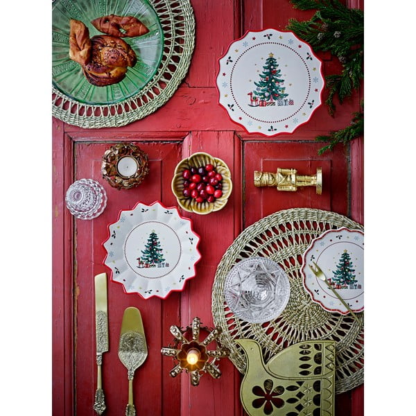 Alzatina in ceramica a tema natalizio Naive – Bloomingville-image-4