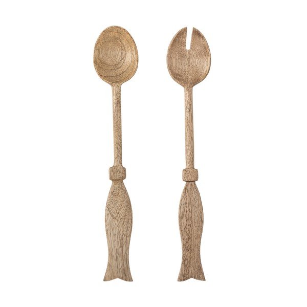 Mestoli da insalata in legno 2 pz Seva – Bloomingville
