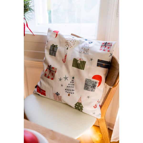 Federe decorative in set a tema Natale 4 pz 45x45 cm Santa – Butter Kings-image-3