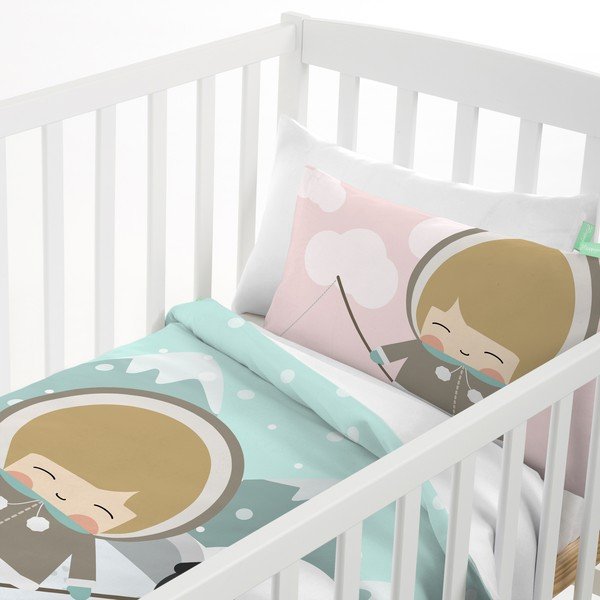 Happynois biancheria da letto per bambini in puro cotone, 120 x 100 cm Skymo Day - Mr. Fox-image-2