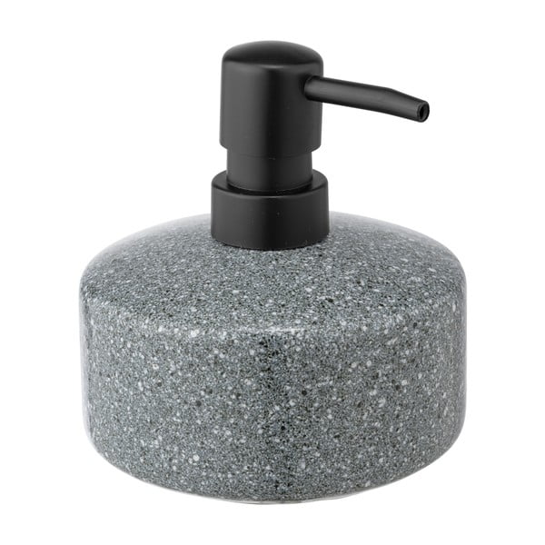 Dispenser di sapone in ceramica grigia da 0,41 l Noto - Wenko-image-1