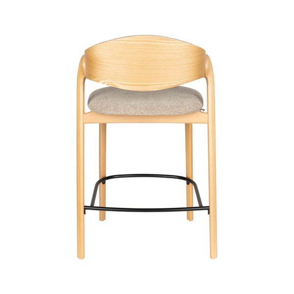 Sgabello da bar greige imbottito Babington – Dutchbone-image-4