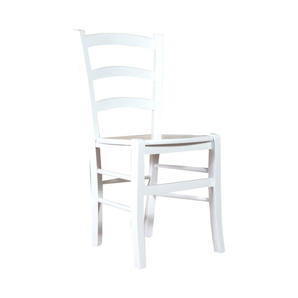 Bílá židle z bukového dřeva Biscottini Alpha