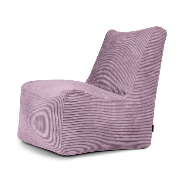 Puof a sacco viola con rivestimento in velluto a coste Seat Lounge – SLOWDOWN