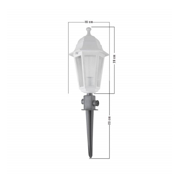 Apparecchio da giardino a LED bianco Optic - Homemania Decor-image-1