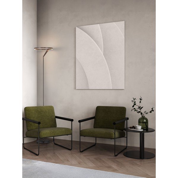 Lampada da terra LED argentata in alluminio con intensità regolabile (altezza totale 168 cm) Tilia – Nova Luce-image-1