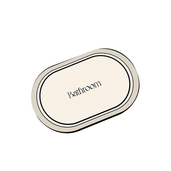 Tappetino per il bagno color crema 60x100 cm Farbelle – Foutastic