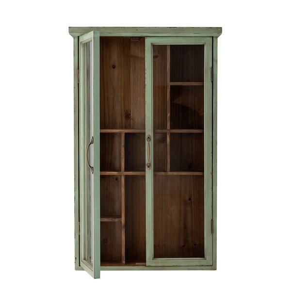 Vetrina verde in legno di abete 13,5x80 cm Hazem - Bloomingville-image-3