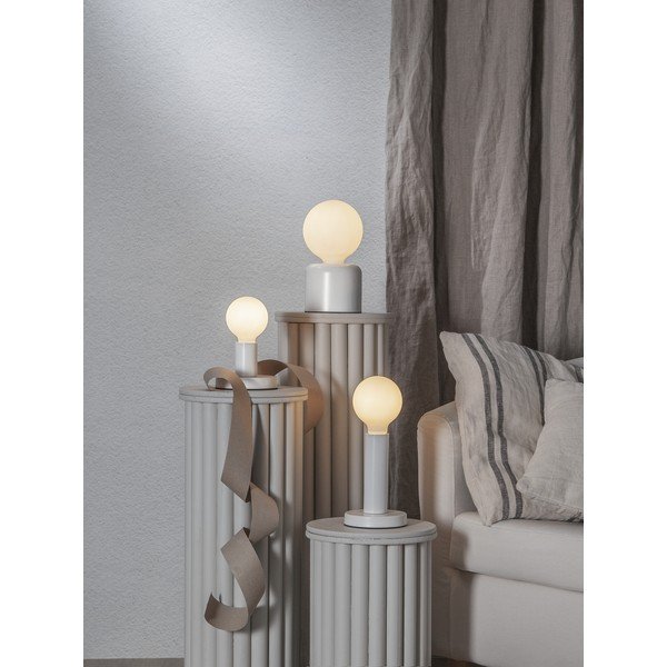 Piede di lampada bianco 10 cm Glans - Star Trading-image-3