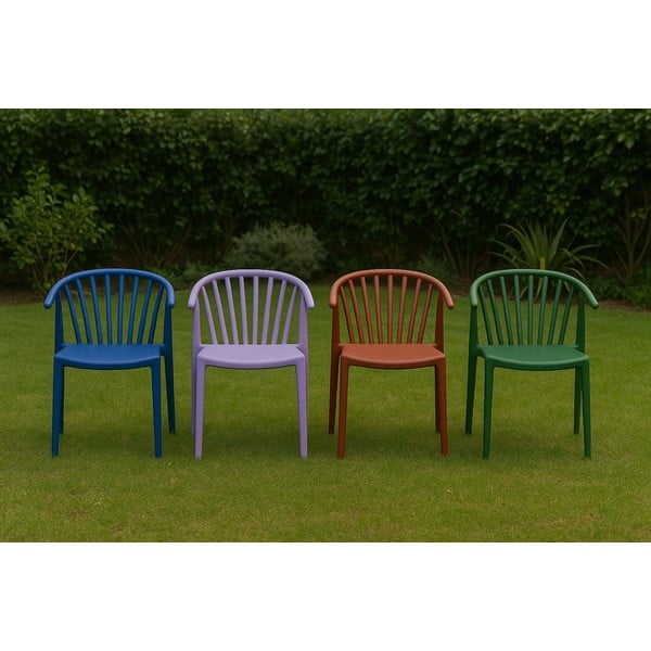 Sedia da giardino blu Capri - Bonami Essentials-image-1