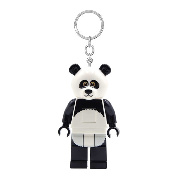Portachiavi bianco e nero con torcia Iconic Panda - LEGO®-image-2