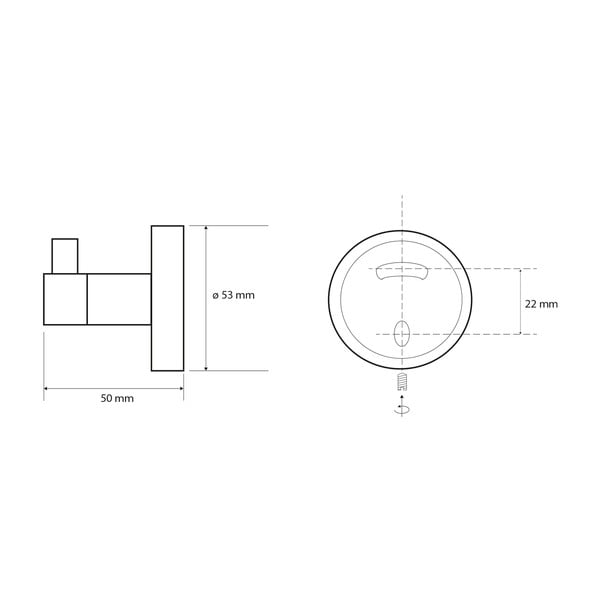 Gancio in ottone in argento X-Round - Sapho-image-2