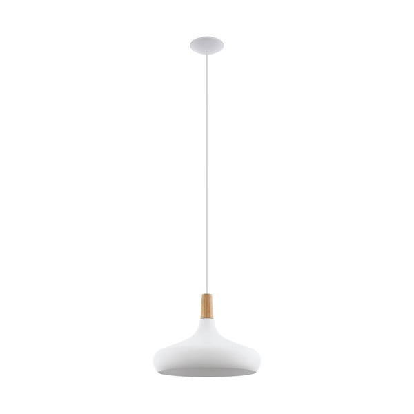 Lampadario bianco con paralume in metallo ø 40 cm SABINAR – EGLO