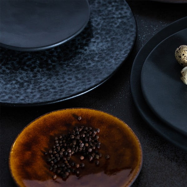 Vassoio in gres marrone , ⌀ 16 cm Roda - Costa Nova-image-1