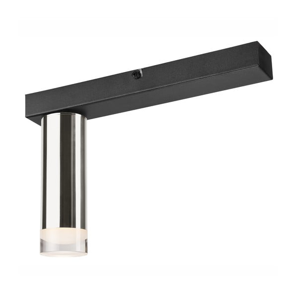 Lampada da soffitto in nero-argento Diego - LAMKUR