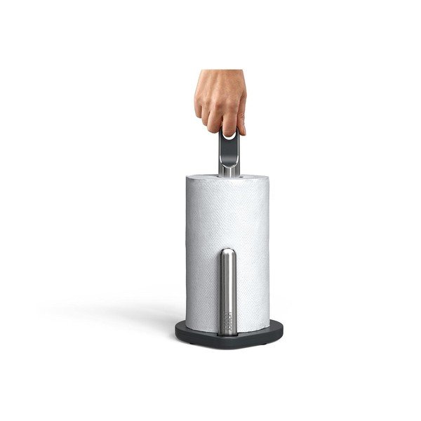 Portarotolo da cucina verticale grigio scuro in plastica Hold – Joseph Joseph-image-3