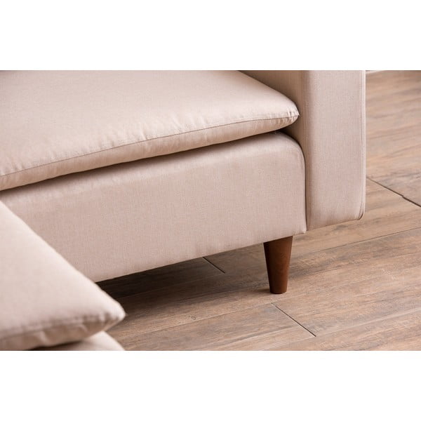Divano angolare beige (angolo sinistro) Lungo - Balcab Home-image-4