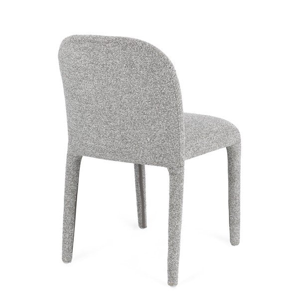 Sedia da pranzo grigia in bouclé Antara – Bizzotto-image-4