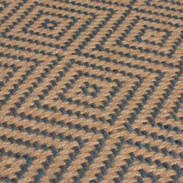 Pedata in iuta per scale in colore blu-naturale 60x600 cm Diamond - Flair Rugs-image-4