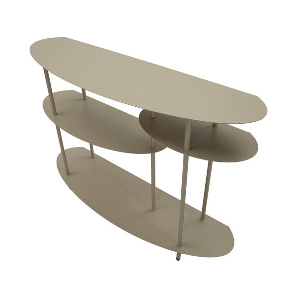 Tavolo consolle greige in metallo 34x118 cm Saturn – Mauro Ferretti-image-2