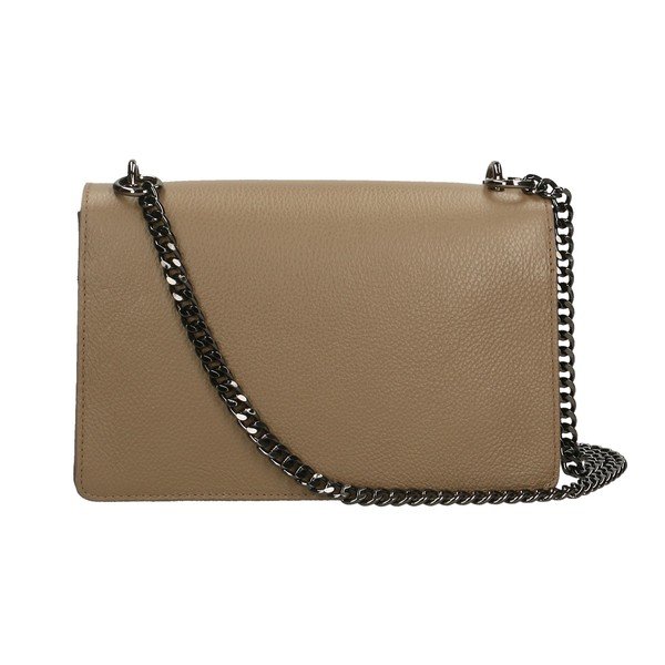 Borsa in pelle marrone e grigia - Chicca Borse-image-2