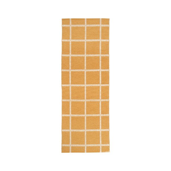 Passatoia da interno/esterno giallo ocra 70x225 cm Ada Ochre – Pappelina-image-3