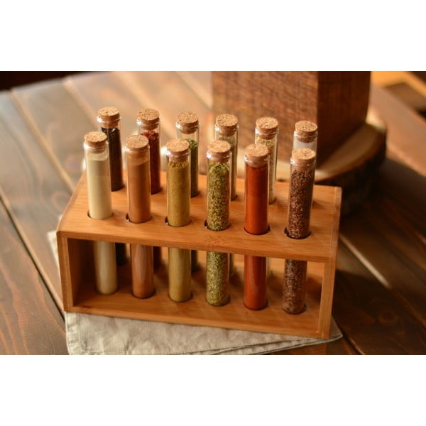 Set di 12 spezie con supporto Vanilla - Bambum-image-1