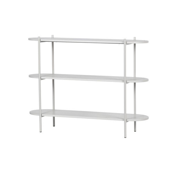 Libreria in frassino grigio chiaro 120x92 cm Tender - BePureHome-image-2