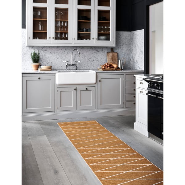 Tappeto da interno/esterno giallo ocra 70x100 cm Max Ochre – Pappelina-image-1