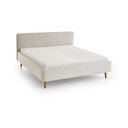 Letto matrimoniale imbottito color crema rete non inclusa 180x200 cm Mattis – Meise Möbel