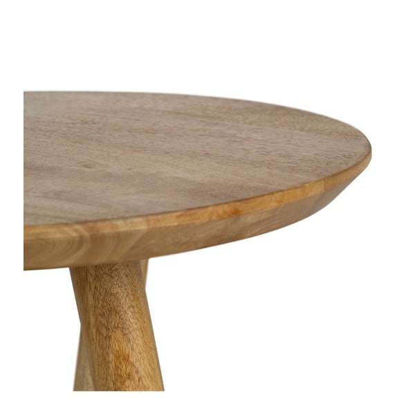 Tavolino rotondo in mango massiccio ø 40 cm Mao – Ixia-image-4