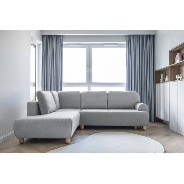 Divano letto angolare grigio chiaro (angolo sinistro) Bouncy Olli - Miuform-image-4