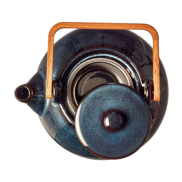 Teiera blu scuro in ceramica con filtro 1,2 l Gastro Blue – Bitz-image-3