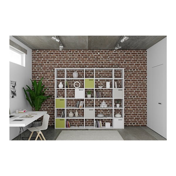 Libreria bianca, altezza 224 cm Pombal - TemaHome-image-2