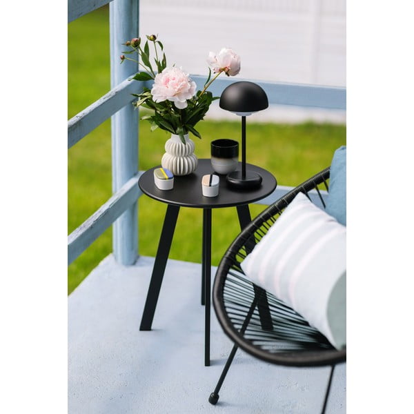 Poltrona da giardino nera in rattan artificiale Avocado - Bonami Selection-image-2