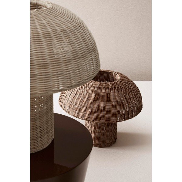 Lampada da tavolo LED di colore naturale in rattan con paralume in rattan (altezza totale 40 cm) Irele – Bizzotto-image-2