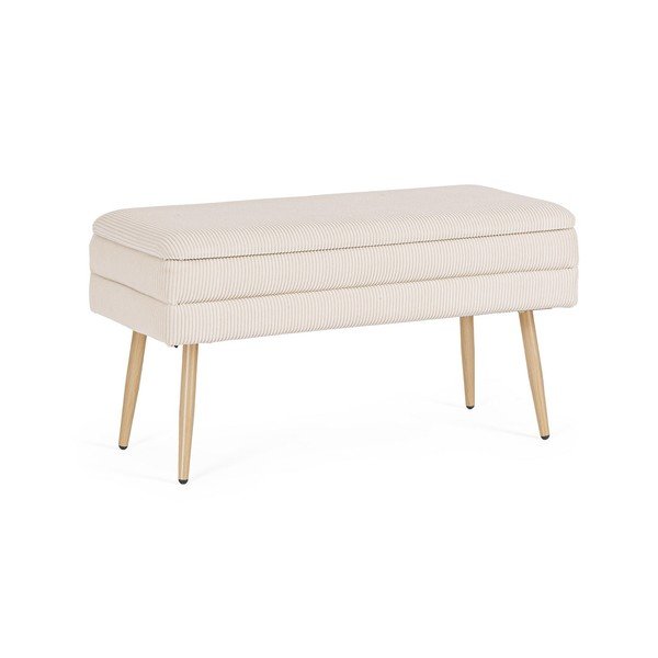 Panchina bianca in imbottito Olga – Bizzotto-image-2