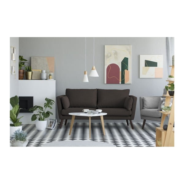 Divano 3 posti marrone Elena - Mazzini Sofas-image-3