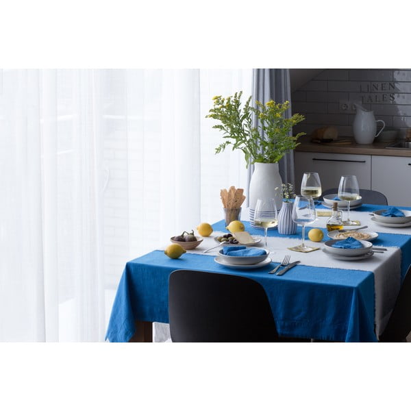 Tovaglia di lino 140x300 cm French Blue - Linen Tales-image-3