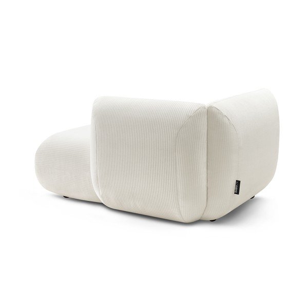 Modulo divano in velluto a coste bianco (angolo destro) Lecomte - Bobochic Paris-image-4