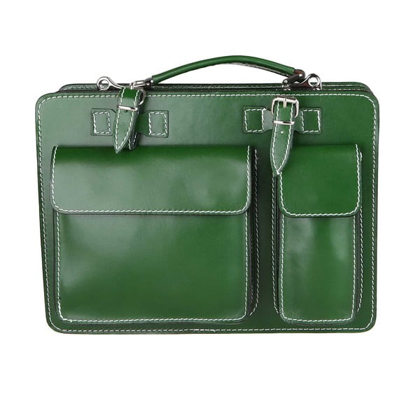 Borsa Gaia in pelle verde - Chicca Borse