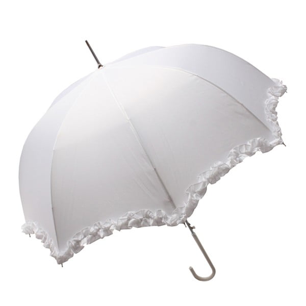 Bílý svatební holový deštník Marry Me, ⌀ 92 cm