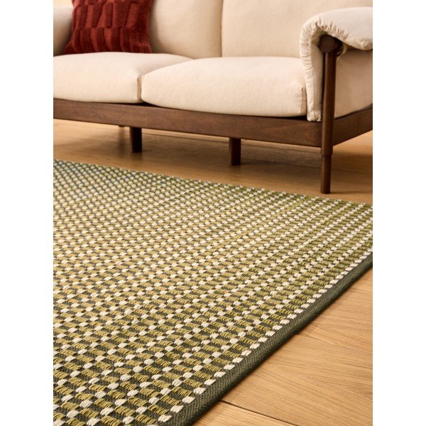 Tappeto color kaki in misto lana tessuto a mano 200x290 cm Ember – MADE-image-2