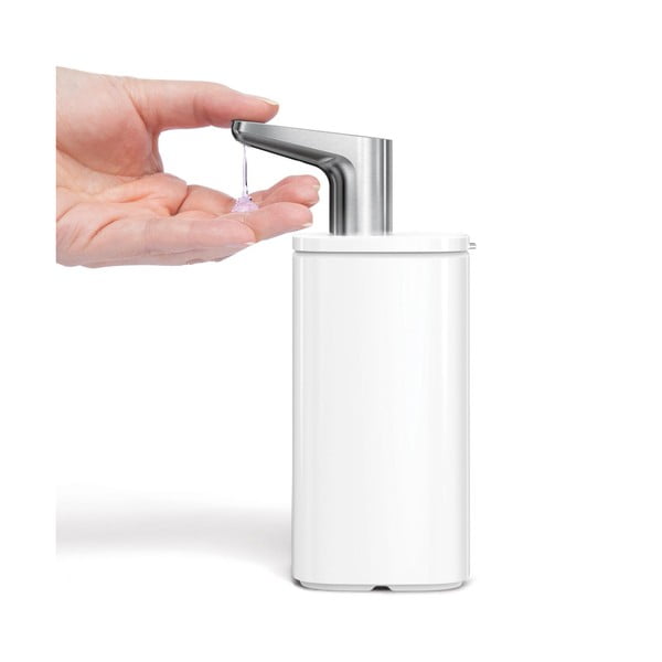 Dispenser di sapone in acciaio bianco 473 ml Pulse - simplehuman-image-4